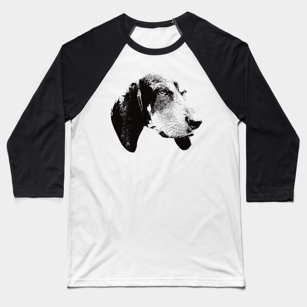 Blue Tick Coonhound gift for Coonhound Owners Baseball T-Shirt by DoggyStyles